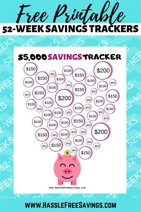 Paper And Party Supplies Digital Money Savings Challenge Printable