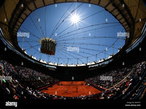The Sun Shines During The Doubles Final Of Polish Tennis Players Mariusz Fyrstenberg And Marcin