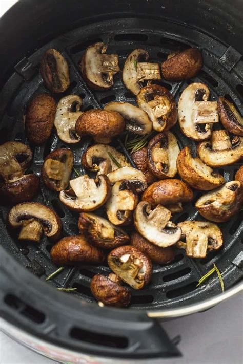 Air Fryer Mushrooms | Little Sunny Kitchen