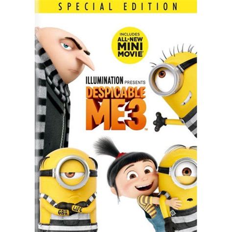 Despicable Me 3 Dvd In 2021 Despicable Me 3