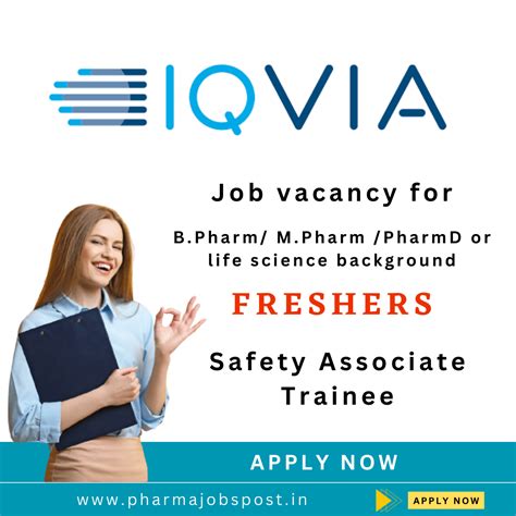 Iqvia Is Hiring Freshers For Safety Associate Trainee Kolkata