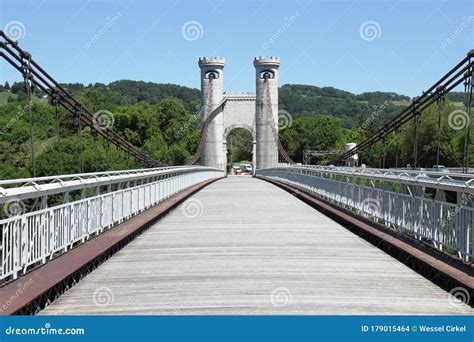 Charles Albert Bridge Between Annecy And Geneva In France Stock Photo