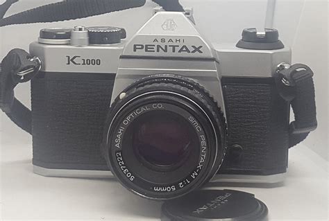 asahi pentax k1000 35mm slr film camera 50mm pentax m 1 2 lens etsy
