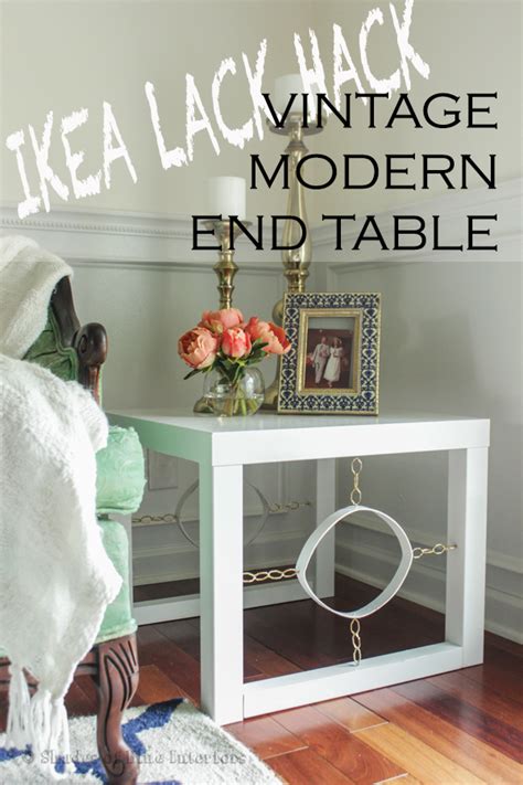 Ikea Lack Hack Vintage Modern End Table
