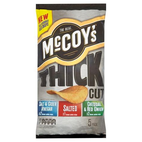 Mccoys Thick Cut Crisps Variety 5 X 30g Approved Food