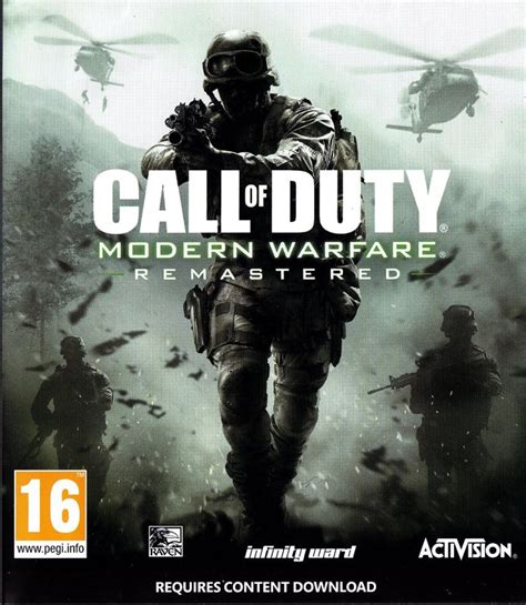 Call Of Duty Modern Warfare Remastered 2017 Xbox One Box Cover Art