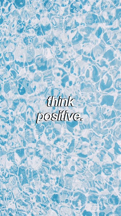Download Think Positive Iphone Aesthetic Wallpaper