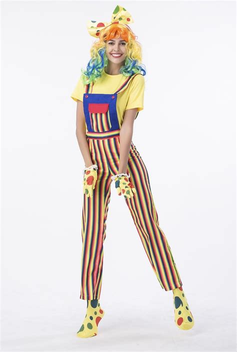 Fantasy Women Clown Costume Fancy Female Party Outfits Performance Adult Funny Circus Clown