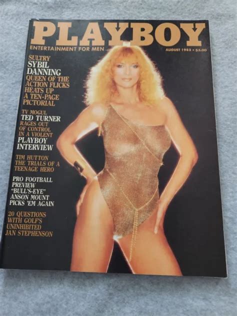 Playboy Magazine August Playmate Carina Persson Ted Turner Sybil