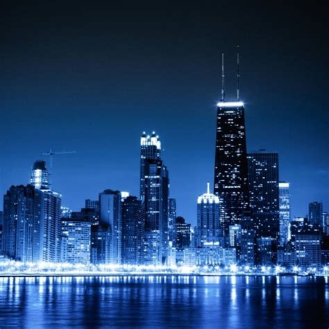 10 Top Chicago Skyline At Night Wallpaper Full Hd 1920×1080 For Pc
