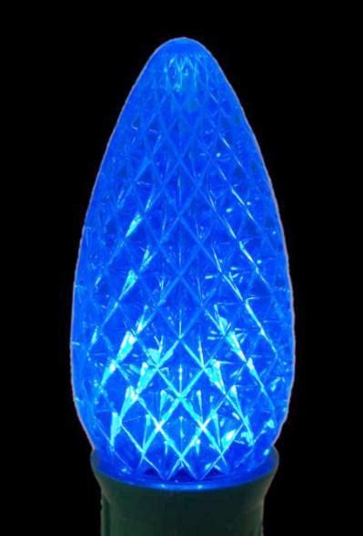 C9 Led Christmas Light Bulbs Blue Box Of 25 Elite Holiday Decor