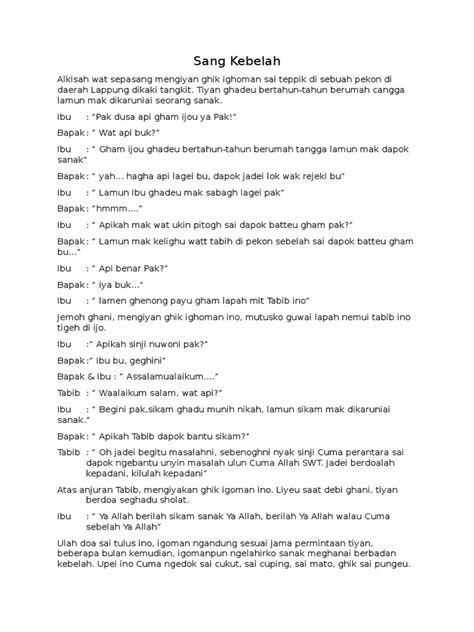 Teks Percakapan Bahasa Jawa 4 Orang - Rumi Books