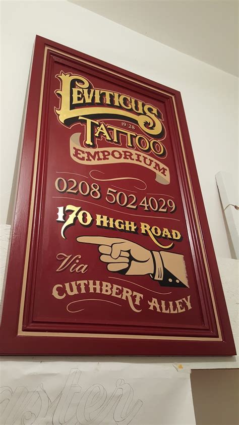 Vintage Sign Writing Styles On Bespoke Sign Traditional Signs Of London