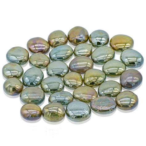 Jags Metallic Pebbles Stone 250 Grams 20 Mm For Resin Art And Crafts
