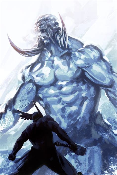 Thor Facing A Frost Giant Thor Vs Jötunn Norse Thor