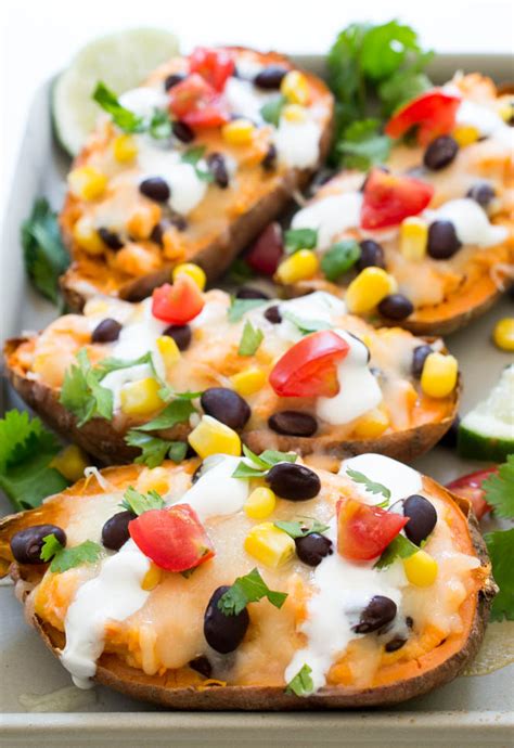 How To Make The Best Loaded Mexican Sweet Potato Skins Chef Savvy