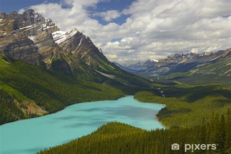 Duvar Resmi Banff Milli Parkta Peyto Gölü Alberta Kanada Banff Milli