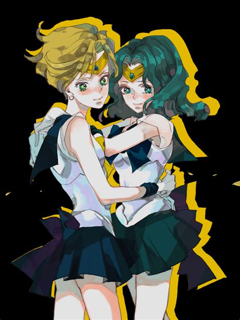Ten Ou Haruka Kaiou Michiru Sailor Uranus And Sailor Neptune Bishoujo Senshi Sailor Moon