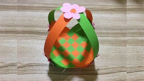 Easy Origami Paper Basket For Kids Youtube