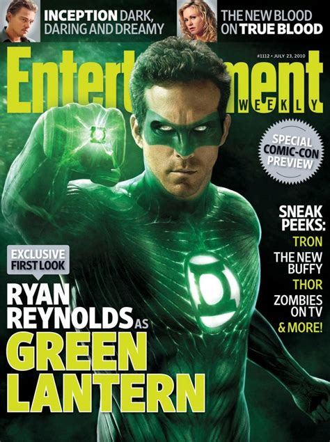 First Picture Of Ryan Reynolds As The Green Lantern From Entertainment