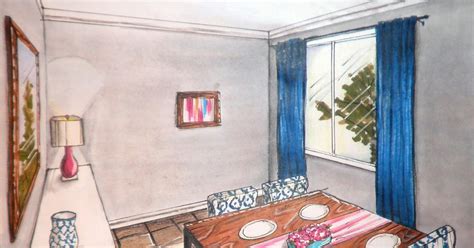 Tiffany Leigh Interior Design My First Fully Rendered Perspective
