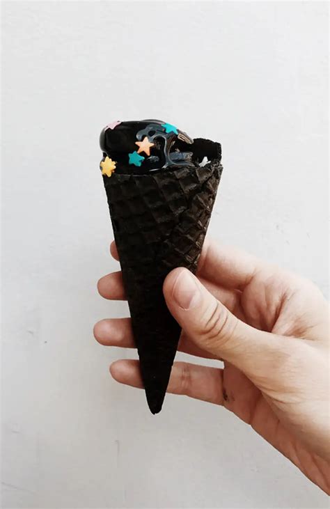 Galaxy Inspired Chocolate Waffle Cones A Subtle Revelry