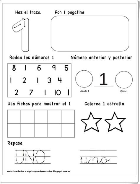 Documento microsoft word 1.9 mb. "Fichas para trabajar los números del 1 al 10 ...