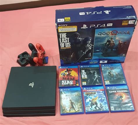 Sony Playstation 4 Pro 1 Tb Bundle Ps4 Video Gaming Video Game