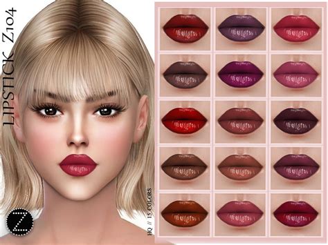 Lipstick Z104 By Zenx From Tsr Sims 4 Downloads