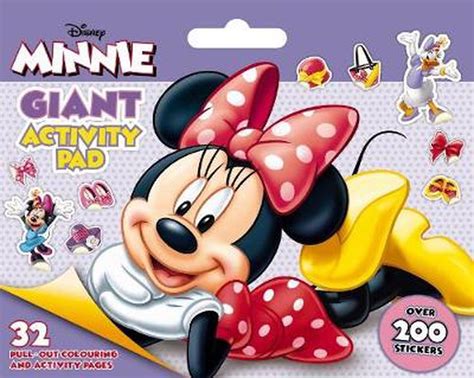 Disney Minnie Mouse Giant Activity Pad English Paperback Book Free