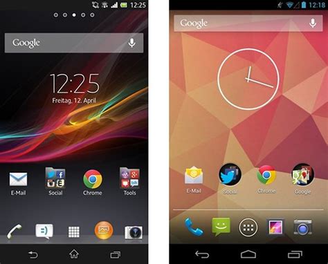 Sony Xperia Ui Vs Stock Android Comparing Manufacturer Branded Roms