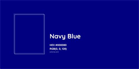 Navy Blue Complementary Or Opposite Color Name And Code 000080