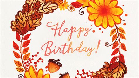 Fall Happy Birthday Clipart 10 Free Cliparts Download Images On