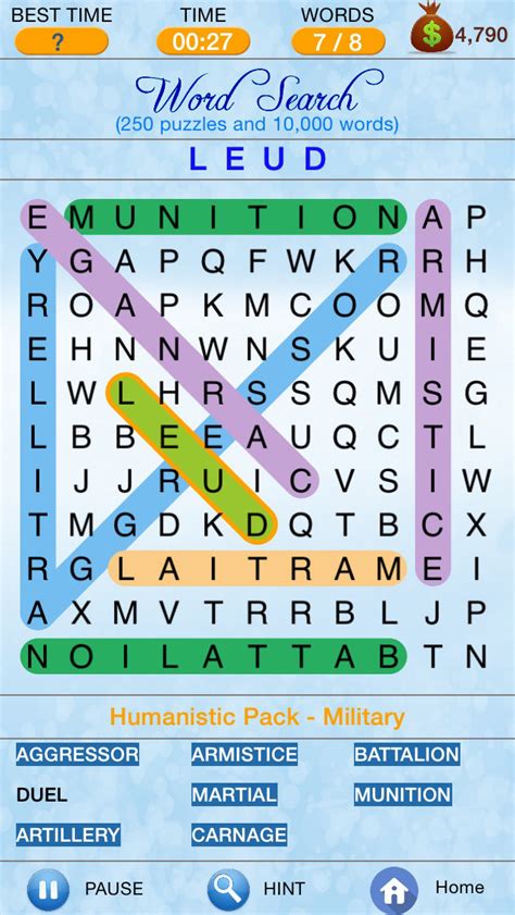 Play Word Search Trivia Crossword Puzzles Game Game