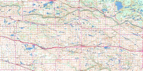 Vermilion Topo Map Free Online, NTS 073E, AB
