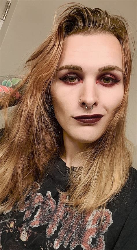 Feeling A Bit Like A Enby Vampire With This Makeup 😊 Nonbinary