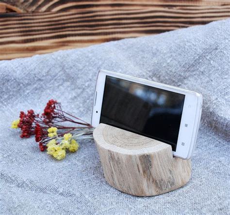 Oak Wooden Phone Ipad Iphone Smartphone Standdocking Stationwooden
