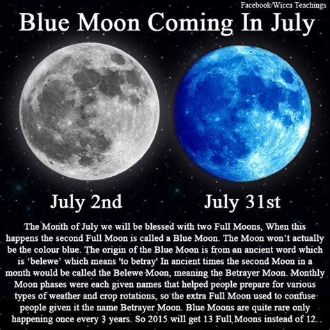 Once In A Blue Moon Attend Our July 31st Full Moon Ceremony Serve