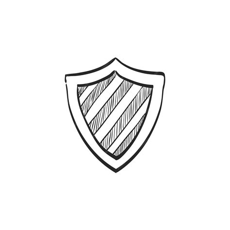 Premium Vector Hand Drawn Sketch Icon Shield