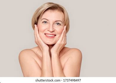 Naked Mature Woman Standing Isolated On Stock Photo Shutterstock