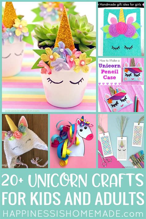20 Cute Unicorn Crafts For Kids And Adults Happiness Is Homemade