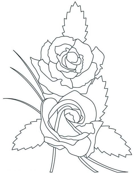 11 Gambar Mewarnai Bunga Mawar Anak Paud Kartun Imagesee