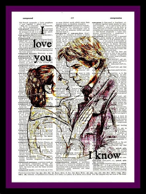 Buy Any 2 Prints Get 1 Free Han Solo Leia I Love You I Know Star Wars