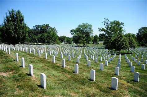 Tombstone Rows At Arlington National Cemetery Stock Photo Image Of