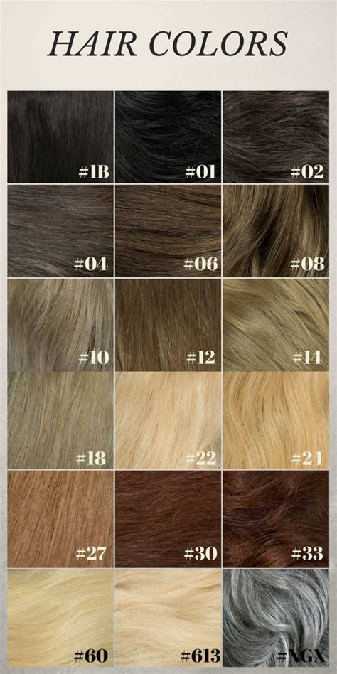 Hair Extension Color Chart Salonlabs Virgin Hair Extensions