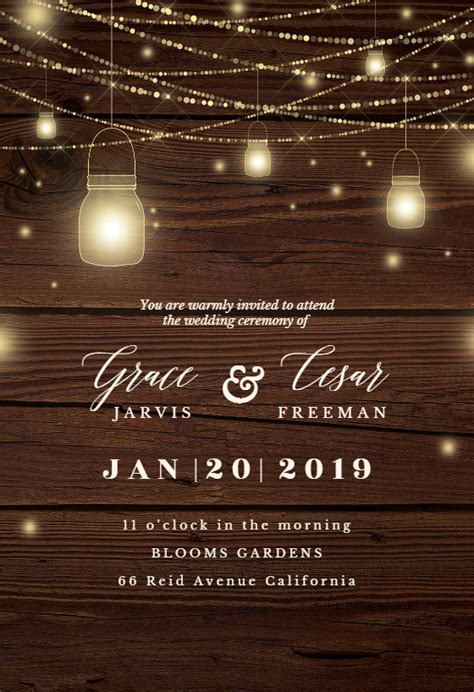 We appreciate your visit and hope that you enjoy the download! Strings of lights - Wedding Invitation Template (free in ...