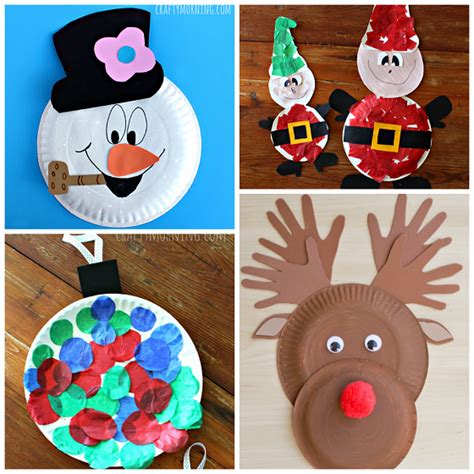 Christmas Paper Plate Crafts for Kids  Crafty Morning