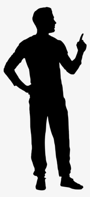 Man Silhouette With A Weapon Pointing On His Head Vector Arma En La