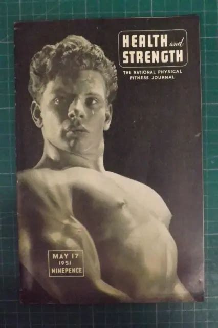 Vintage Health And Strength Magazine Bodybuilding Weightlifting 1951