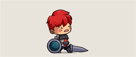 2d Animation And Effect Knight Character Behance